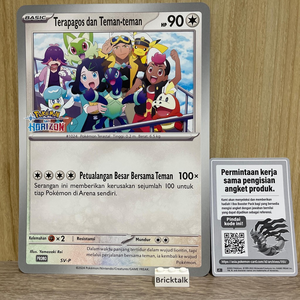 Kartu Promo Pokemon Besar Jumbo Big Terapagos SV-P