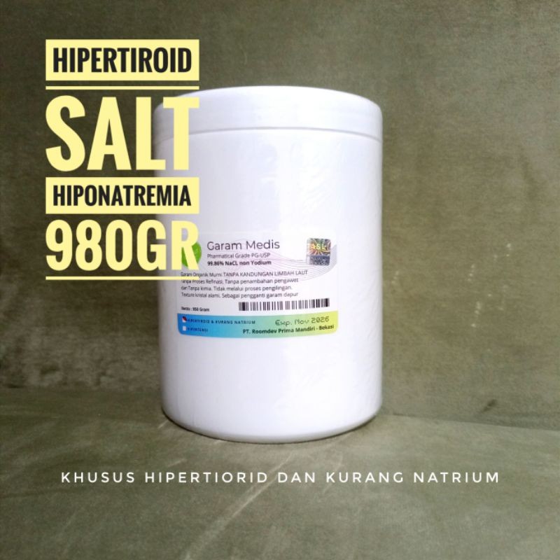 

Garam Masak Konsumsi Organik non yodium khusus Hipertiroid