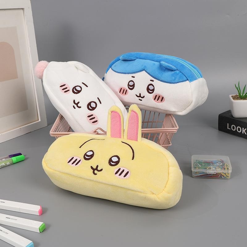 

HenJO Kotak Pensil Boneka Bulu CHIIKAWA PENCIL CASE Edition Gwiyeo Pencil Case Stationery Bag Kawaii
