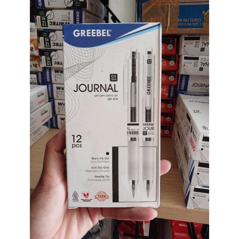 

1 PAK ISI 12 PCS GREEBEL JOURNAL PEN