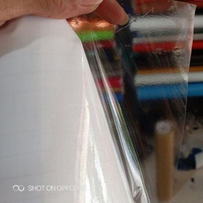 STICKER SKOTLET MOTOR TRANSPARAN PUTIH BENING GLOSSY STIKER SCOTLET TRANSPARAN BENING GLOSSY