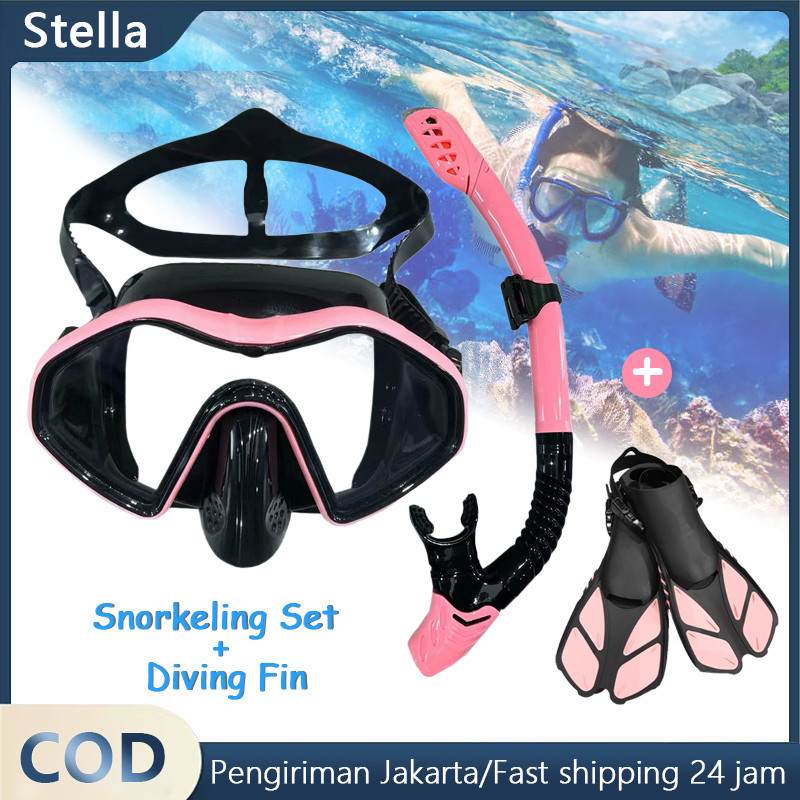 Snorkeling Set  kacamata selam dan Snorkeling Kaki Katak Diving Fin Professional Snorkeling Flippers