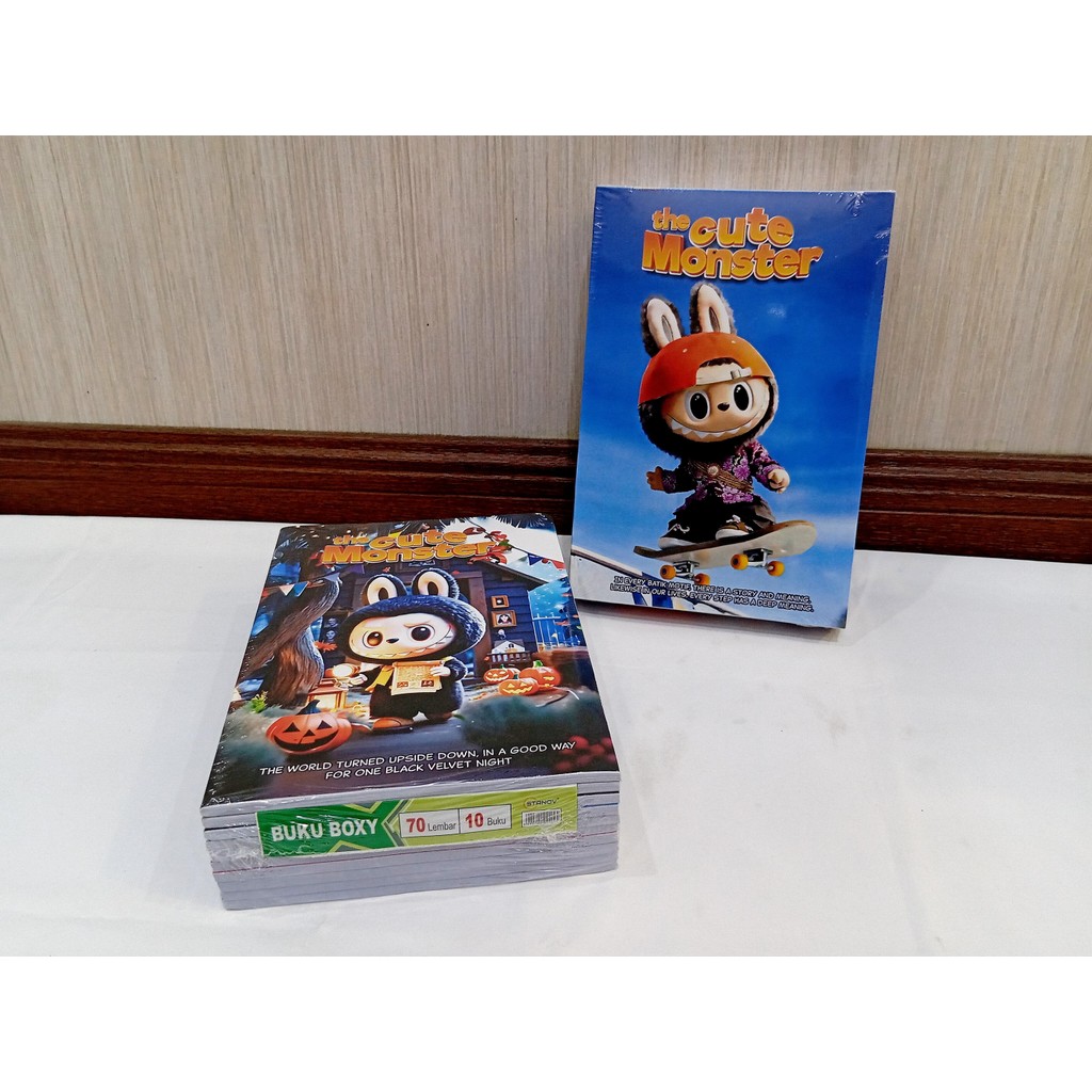 

(10PCS)Buku Tulis Ukuran Panjang isi 70 Lembar / Buku Tulis Ukuran Boxy 70 Lembar Kraft Monster Campus