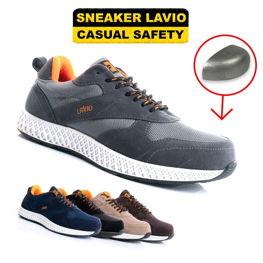Sepatu Safety Pria Sneakers Sporty Lavio Alden Best Quality