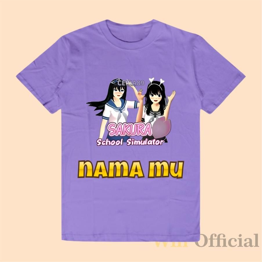 Baju Kaos Anak Sakura School Simulator Terbaru Usia 1-10 Tahun Kaos Atasan Anak Sakura School Unisex