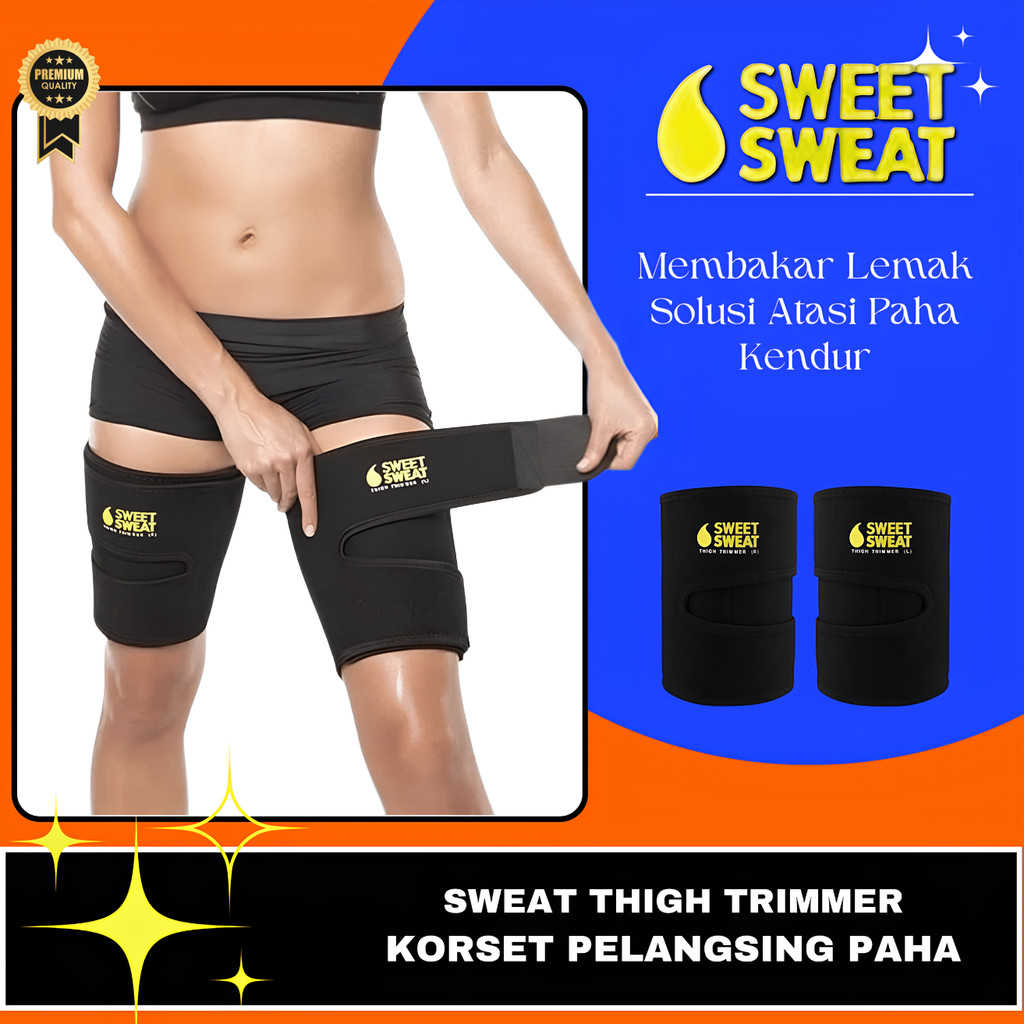 KORSET DEKER PAHA KAKI SWEET SWEAT THIGH TRIMMER DEKER LUTUT KORSET OLAHRAGA PRIA WANITA
