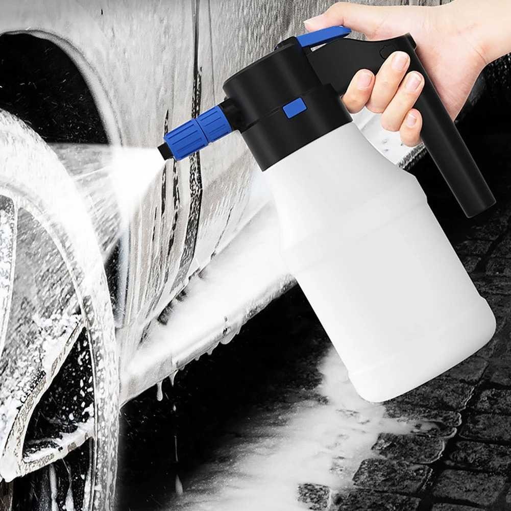 Spray Semprotan Cuci Mobil Busa Salju Snow Foam Elektrik Portabel Cas Ulang 1.5 Liter