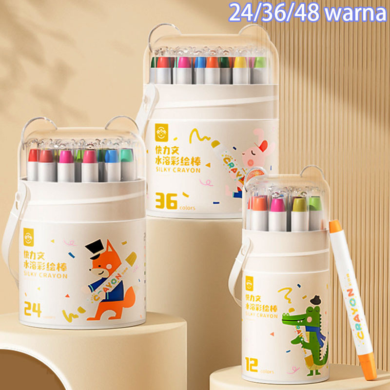 

Pensil Warna Anak, Stik Cat Minyak, Tidak Kotori Tangan, Aman, 48 Warna, Bisa Dicuci, Set Pensil Menggambar untuk Siswa SD