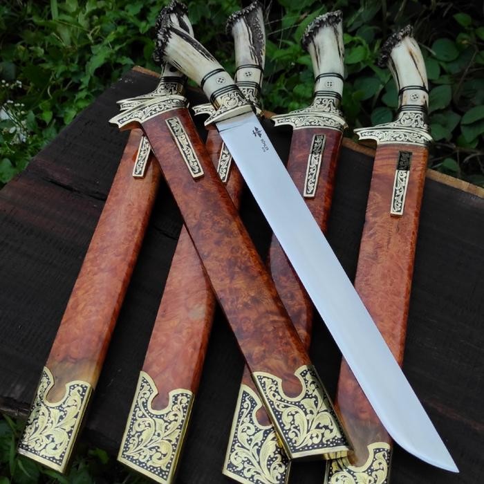 pisau golsem qurban daging pisau potong hewan qurban baja bohler serbaguna 010