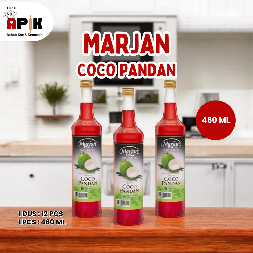 

Marjan Boudoin Cocopandan 460ml / Sirup Rasa kelapa / Coco pandan