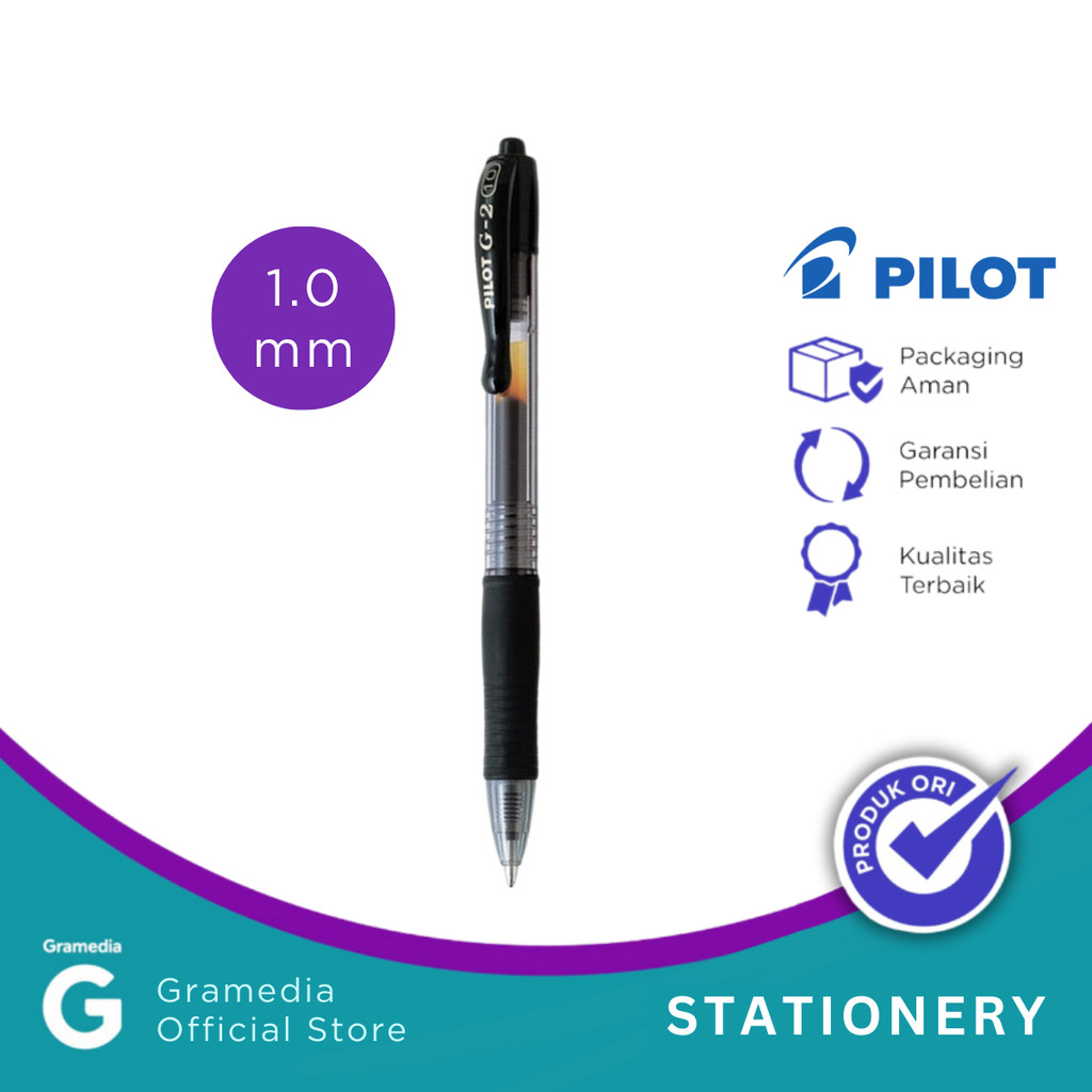 

Pulpen Pilot G-2 1.0Mm Black