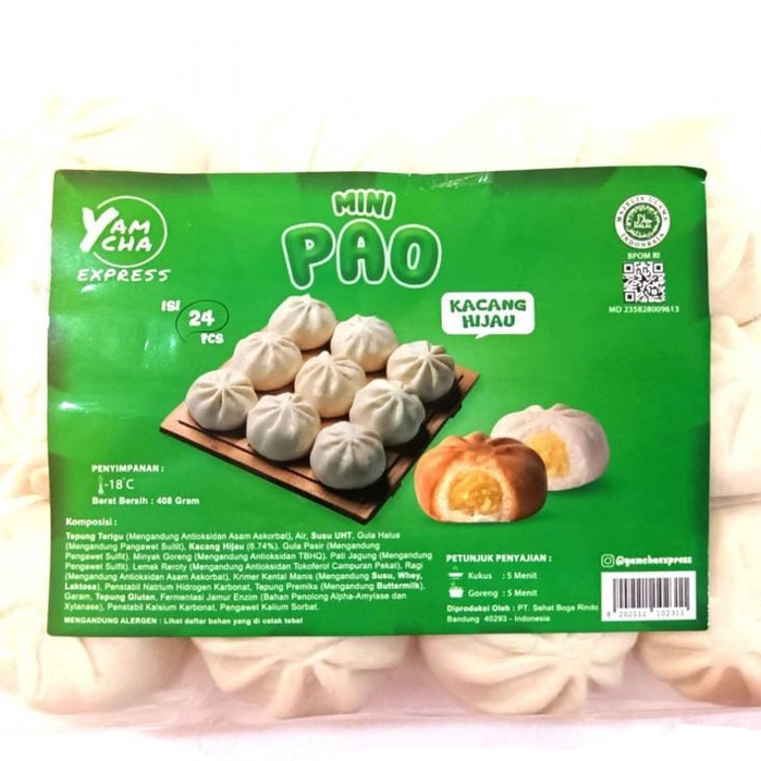 

Bakpao Goreng atau Kukus Yamcha Minipao Isi Kacang Hijau 425 Gr