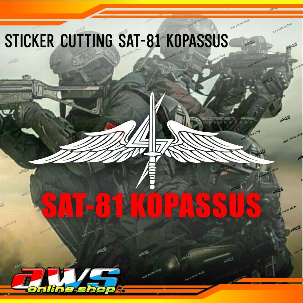 

Sticker Cutting SAT 81 KOPASSUS Big Size
