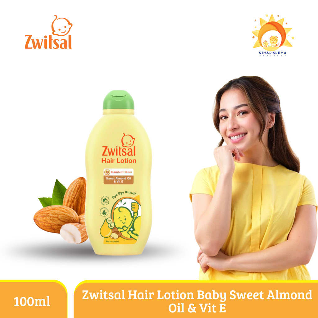 Zwitsal Hair Lotion Baby Sweet Almond Oil & Vit E 100ml