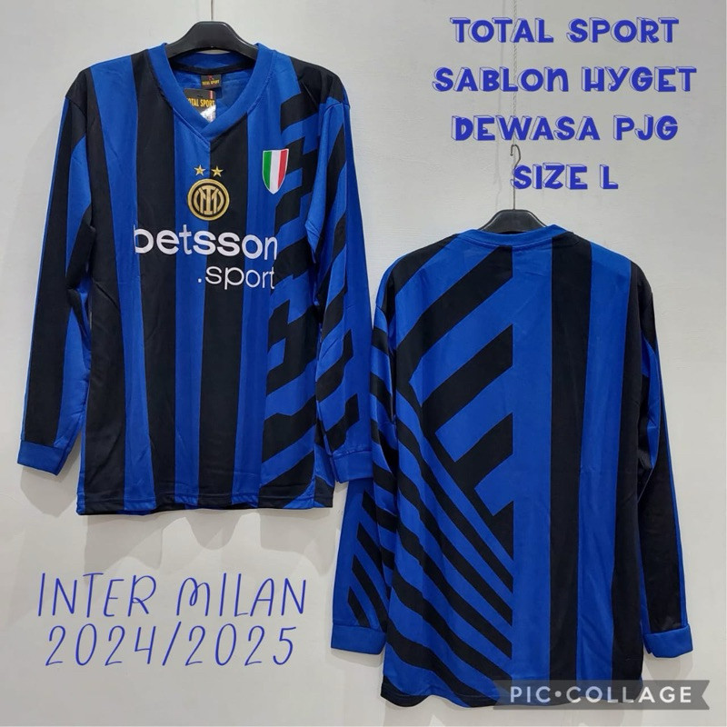 jersey inter milan lengan panjang size L