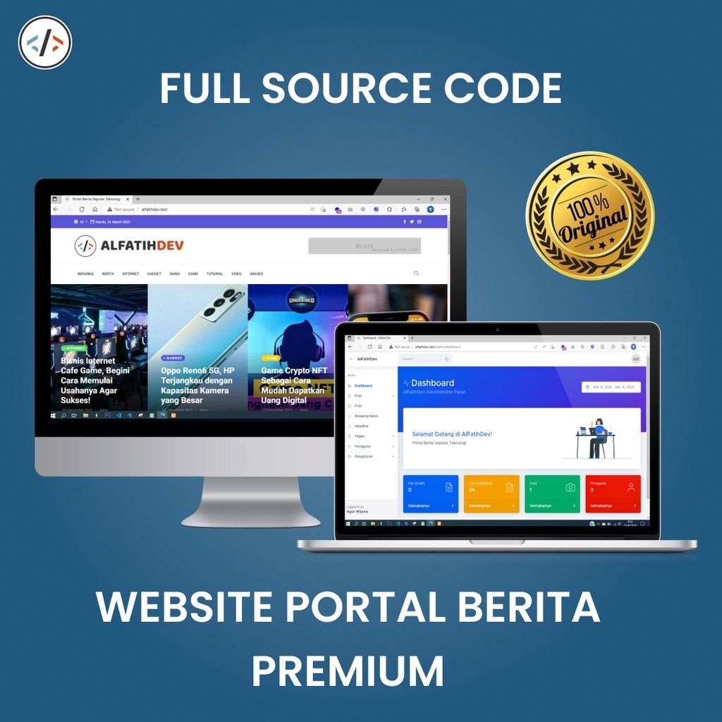 Full Source Code Website Portal Berita/Blog Premium