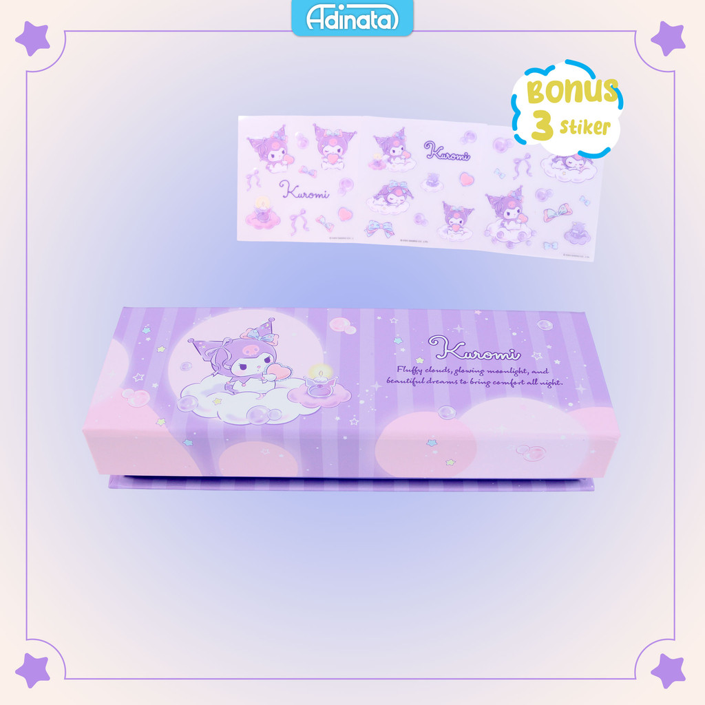 

Kuromi Paper Pen Case 2532-1612 with DIY Stickers - Adinata / Tempat Pensil / DIY
