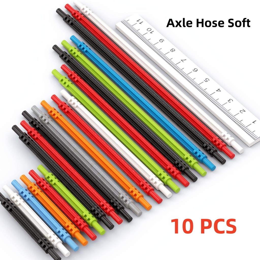 

10 Pcs/lot Buildings Blocks 32580 32199 32200 32202 32235 Axle Hose Soft 7 11 12 16 19L Compatible Bricks DIY Assmble Toy Gift