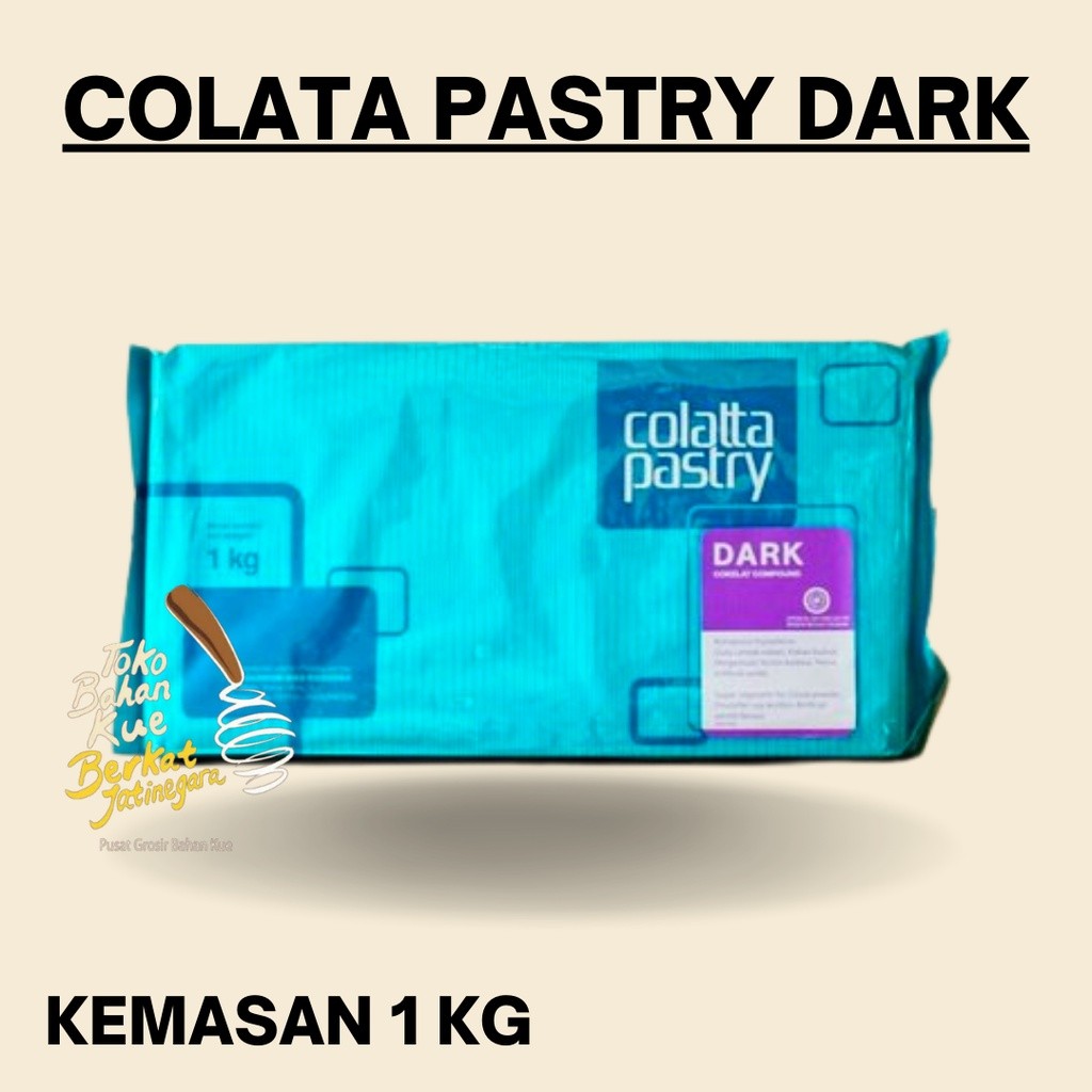 

COLATA PASTRY DARK COMPOUND / COKLAT DARK KEMASAN 1 KG