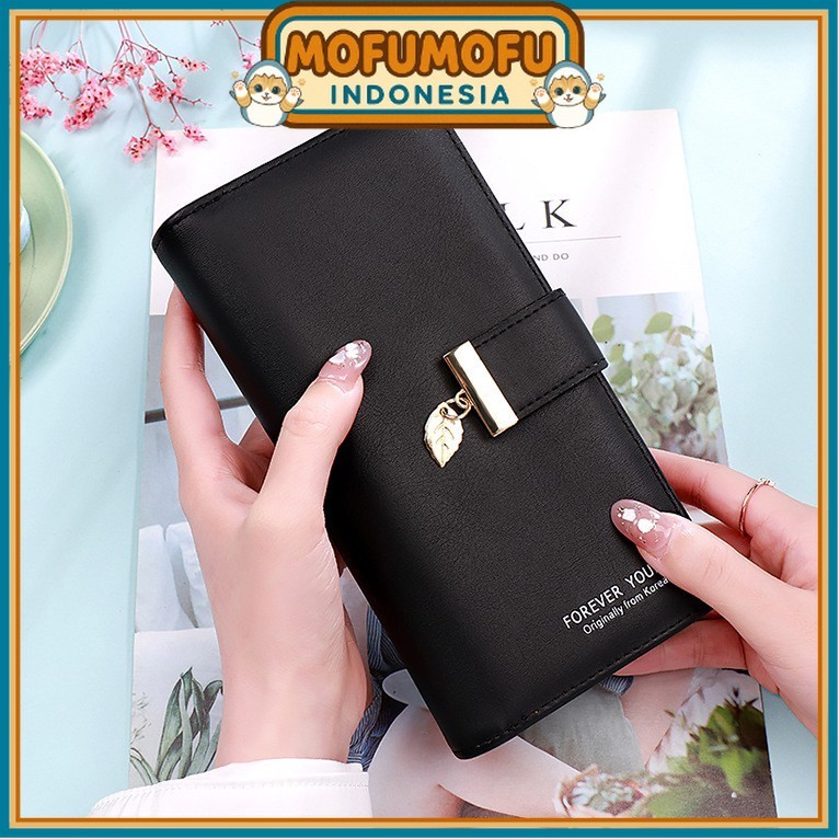 DOMPET PANJANG WANITA SCALY KOREA MURAH BATAM KULIT PREMIUM MEWAH FASHION DAUN LIPAT ABG ORI