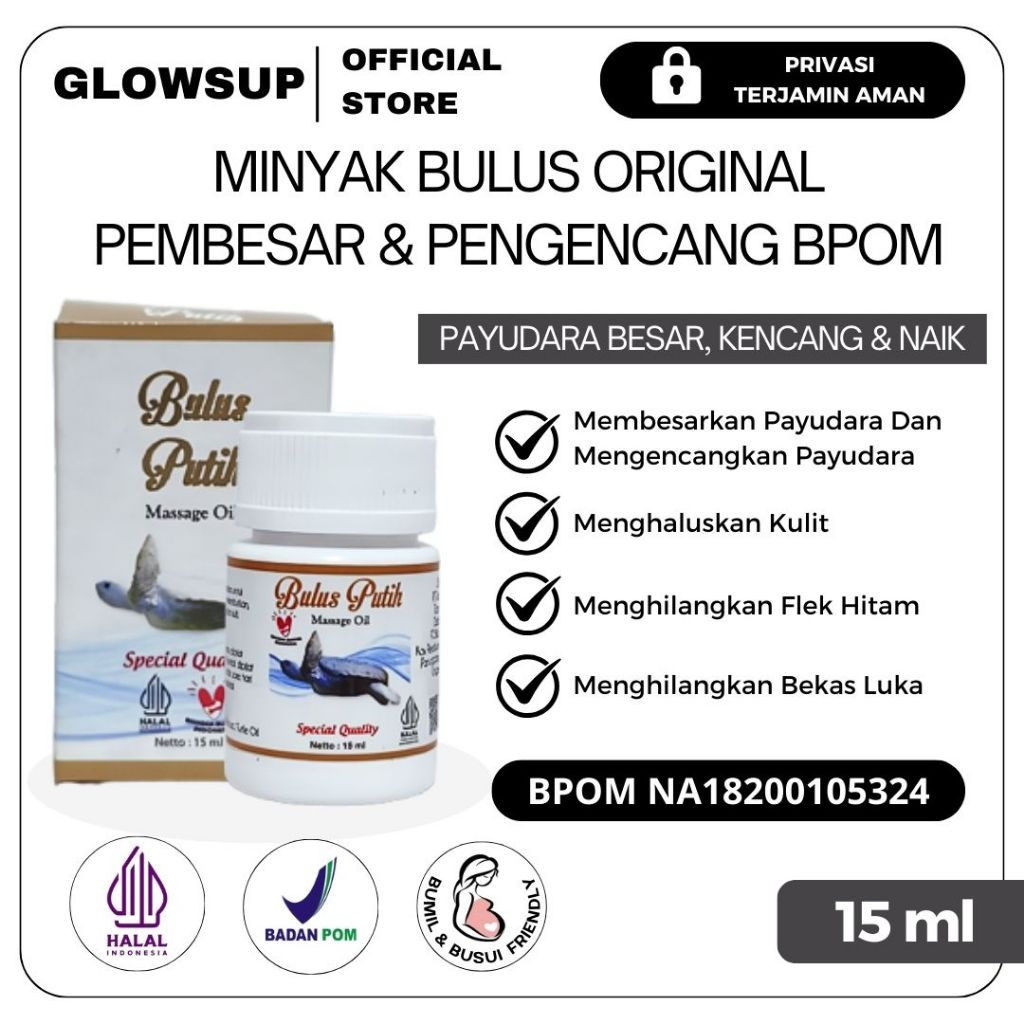 MINYAK BULUS PUTIH PEMBESAR PAYUDARA PENGENCANG PAYUDARA PENGHILANG BEKAS LUKA MINYAK BULUS ORIGINAL
