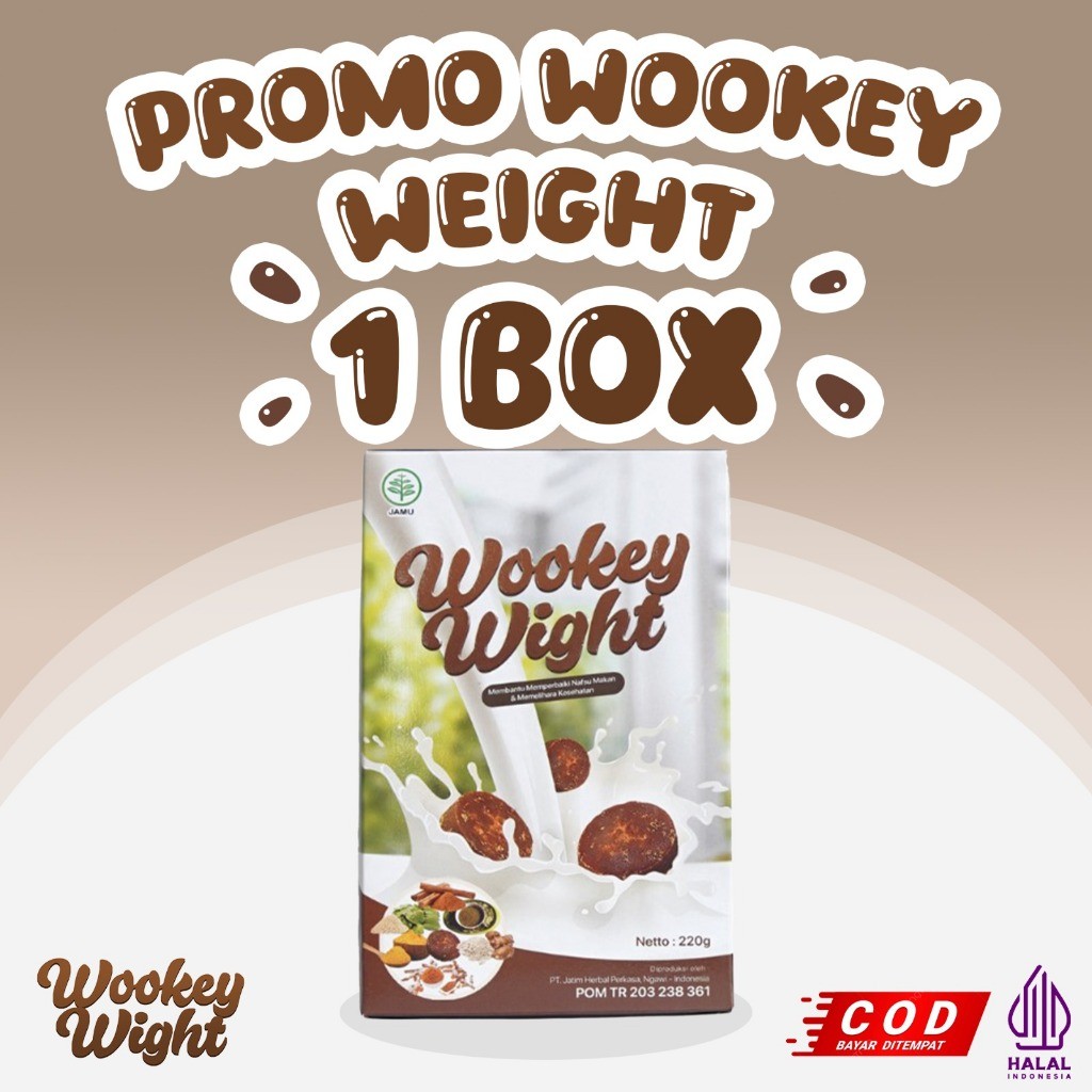 

Wokey Weight Coklat Susu Penggemuk Badan Tinggi Protein 200g Jamu