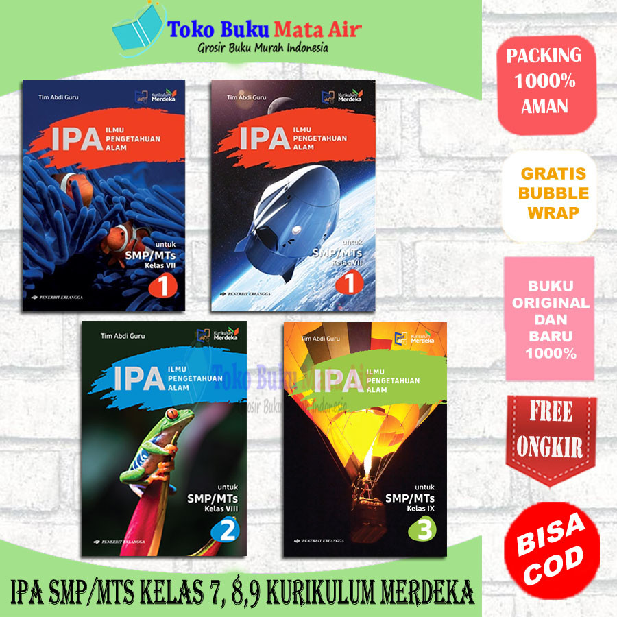 

BEST SELLER IPA SMP/MTS KELAS 7 8 9 KURIKULUM MERDEKA - ERLANGGA
