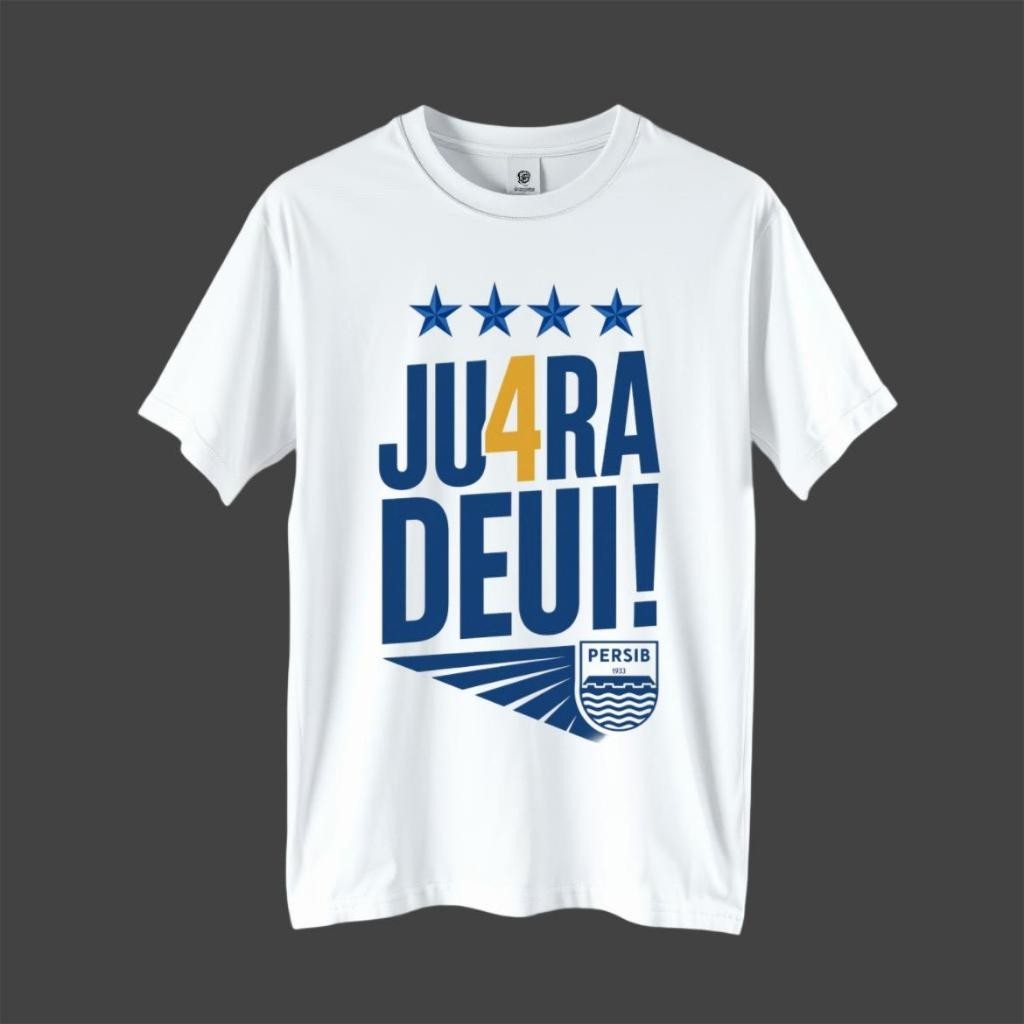 Kaos Persib Juara Deui Baju Distro Unisex Cotton Combed 24s RHS