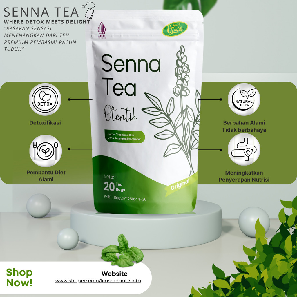 

[PROMO DISKON] Premium Teh Senna Celup 100% Herbal Alami - Detox | Diet | Langsing
