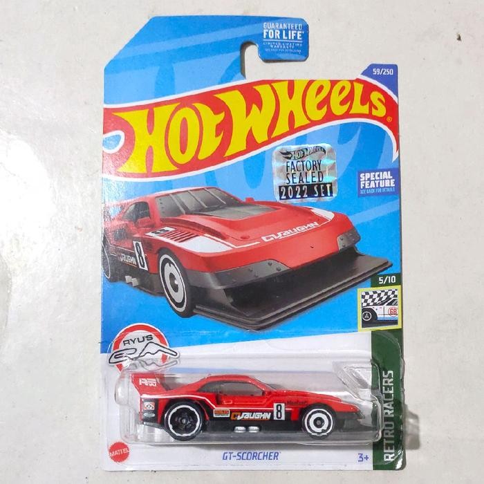 Hot Wheels HW GT Scorcher merah Factory Sealed 2022 Retro Racers