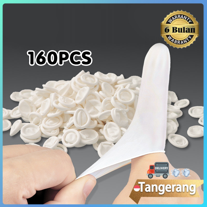 160pcs Sarung Jari Dental Finger Coat Cot / Karet Finger Coat Sarung Jari