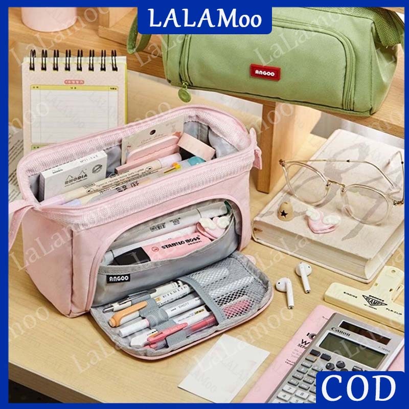

Kotak Pensil Kapasitas Super Besar Super Large Capacity Pencil Case Kawaii Korean Pencil Cases Aesthetic Stationery Office Desk Storage Bag for School Supplies