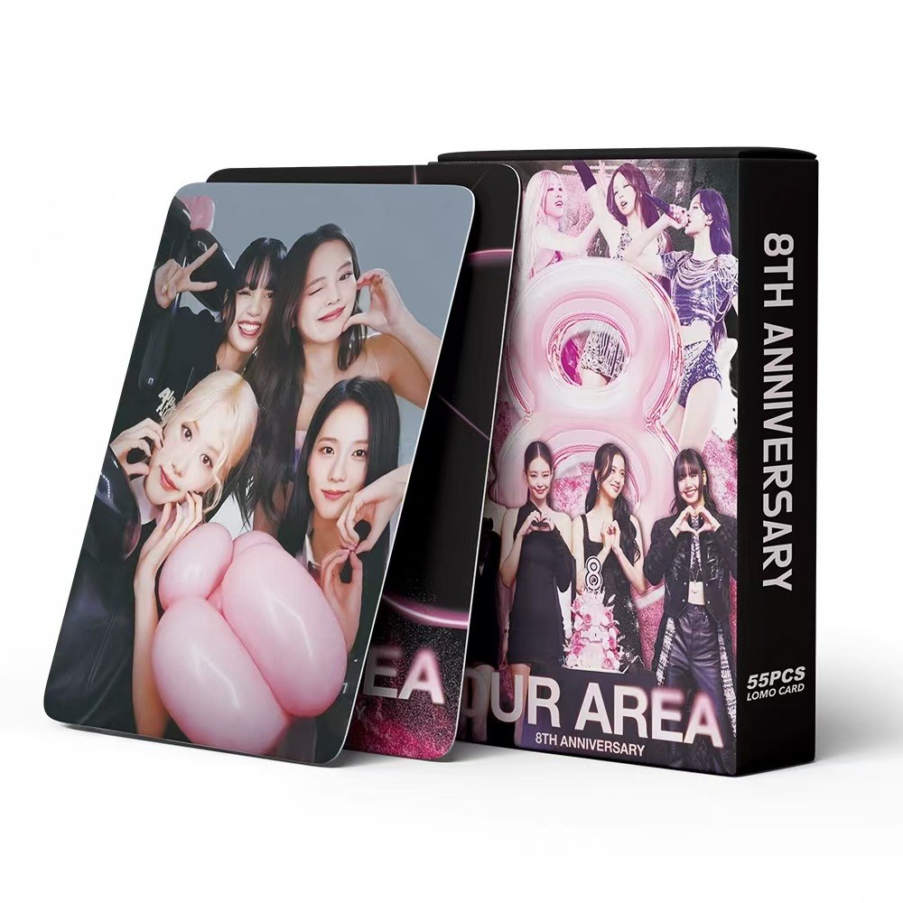

55pcs/Set Kpop UNIS CURIOUS Lomo Cards Girls Group 8th Anniversary HD Photo Cards for Boys Girls Collectible Gifts