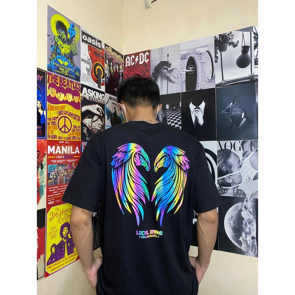 Nicstreet  "SAYAP LOVE" Premium Trend Street Style KAOS  Pria Dan Wwantia Unisex Hight Quality Tees 