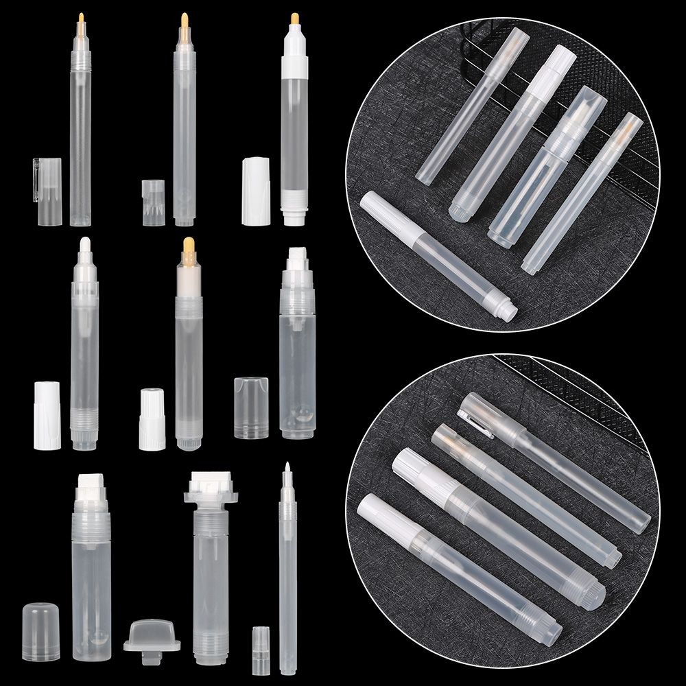 

Paint Transparent Graffiti Pen Refillable ink 0.7/3/4.4/5/6.5/8/10/16/30mm Empty Pen Rod Plastic Liquid Chalk Marker Barrels Pen