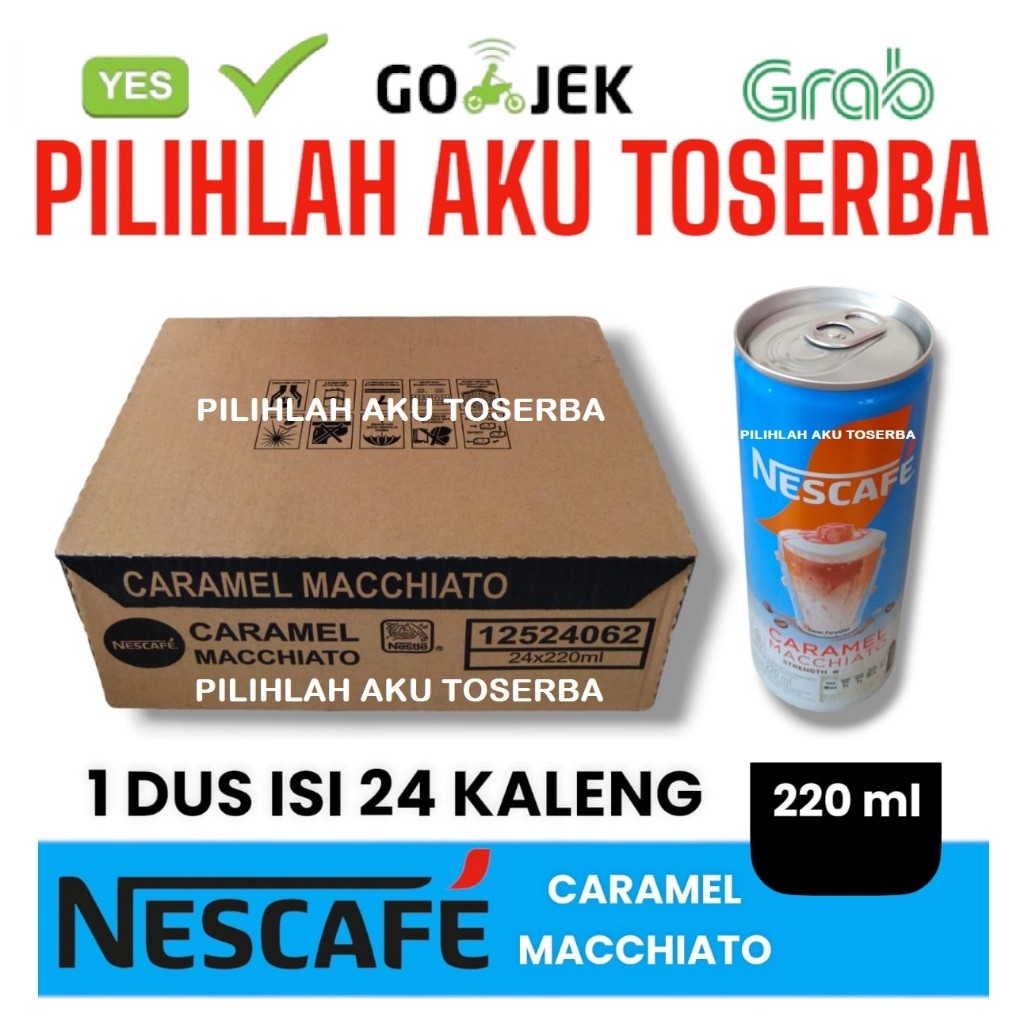 

Kopi Nescafe Kaleng CARAMEL MACCHIATO 220 ml - (HARGA 1 DUS)