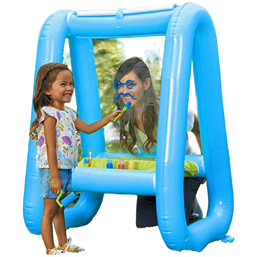 

Outdoor Inflatable Easel PVC Washable Outdoor & Indoor Paint Station Reusable Drawing Board Paint & Play Backyard Easel for Kids