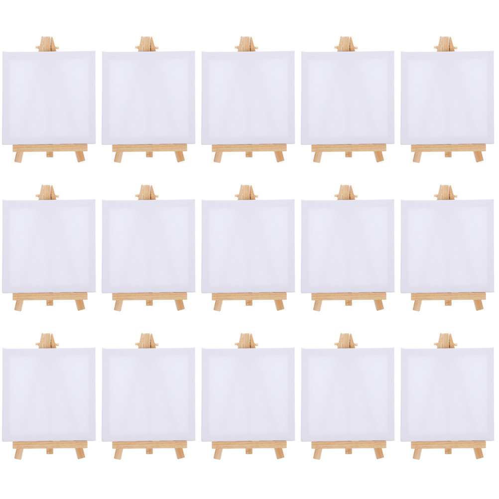 

15 Sets Picture Frame and Easel Artist Easels for Painting Large Kids Display Stand Desktop Canvas Stands Canvases