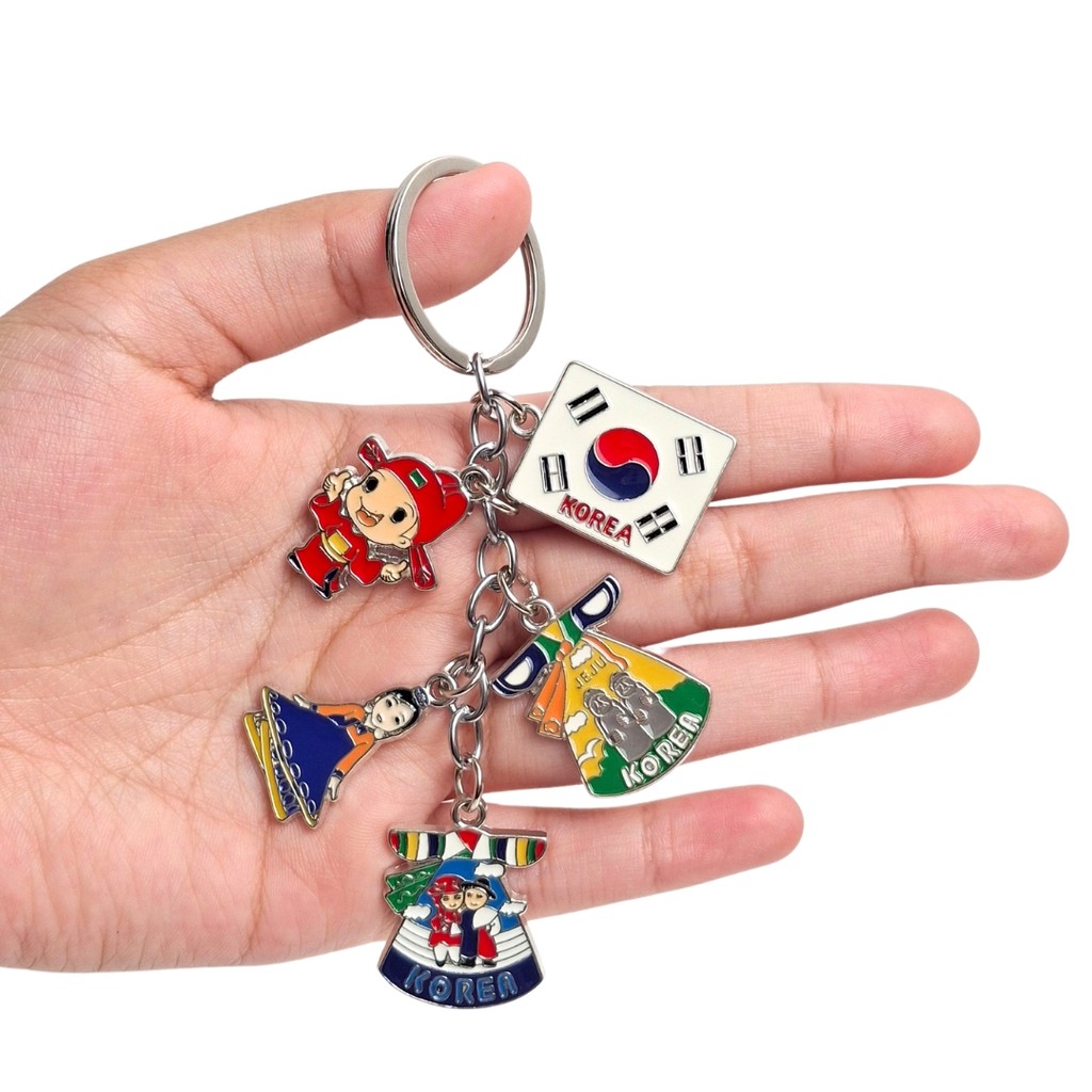Souvenir Gantungan Kunci Korea Selatan Premium oleh oleh Korea