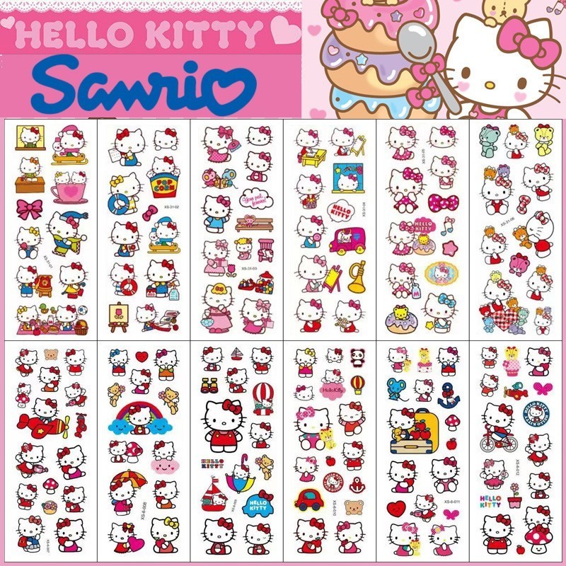 

Sanrio Hello Kitty Stickers 3D Bubble Decoration Decals Children Reward Kawaii Puffy Sticker Stationery Supplies Kids Toy