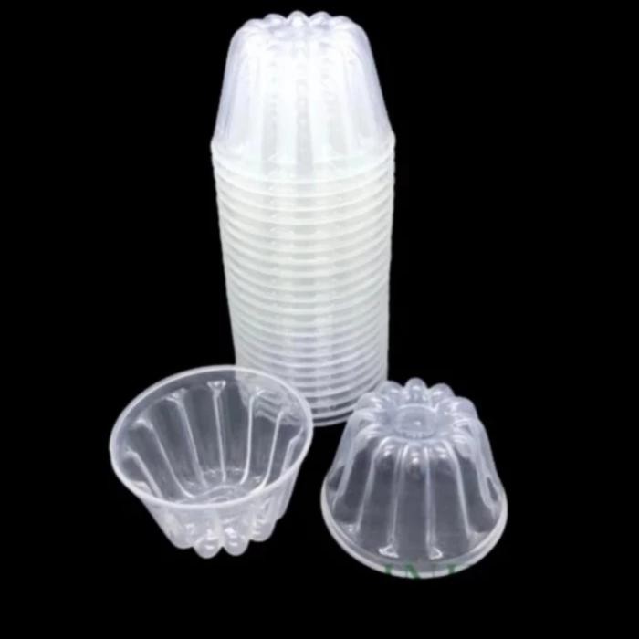 { 0951 } Cetakan Puding Plastik Jelly Coklat GreenLeaf Cetakan Agar