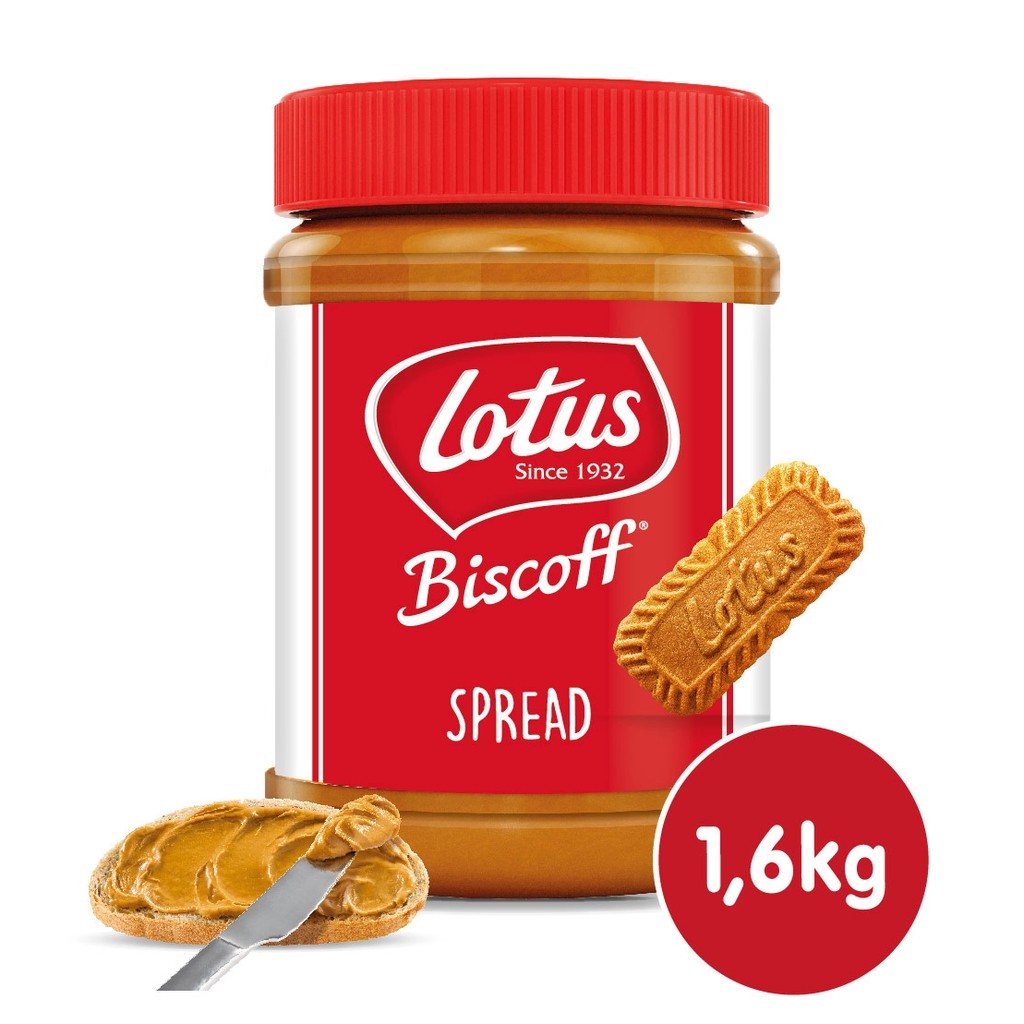 

Lotus Biscoff Spread 1.6kg Ukuran Besar Exp Desember 2025 PROMO!!! HALAL!!!
