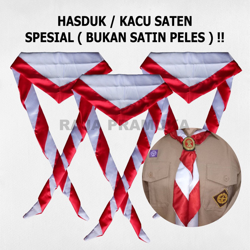 VBAR - Hasduk Pramuka Kacu Satin SD SMP SMA SMK Siaga Penggalang Penegak Panjang Jumbo Mengkilat mur