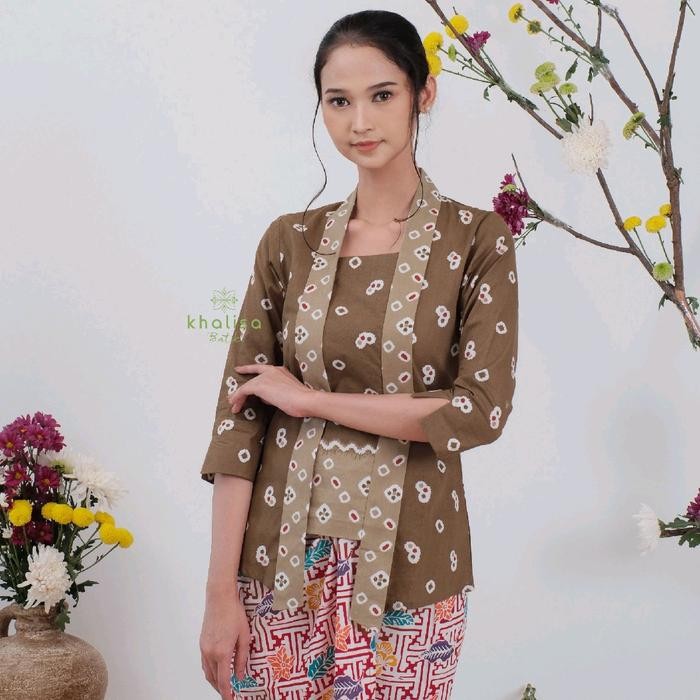 

Kebaya Kutu Baru Batik Cap Jumputan Milo - by Khalisa Batik - XS