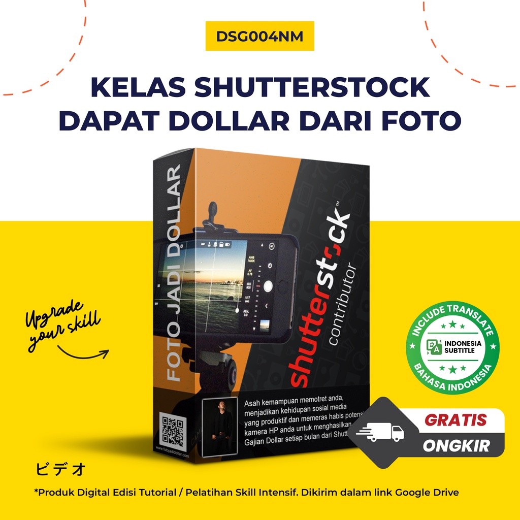 Kursus Online Kelas Shutterstock Dapat Dollar Dari Foto Video Tutorial FULL Premium + BONUS- (bahasa