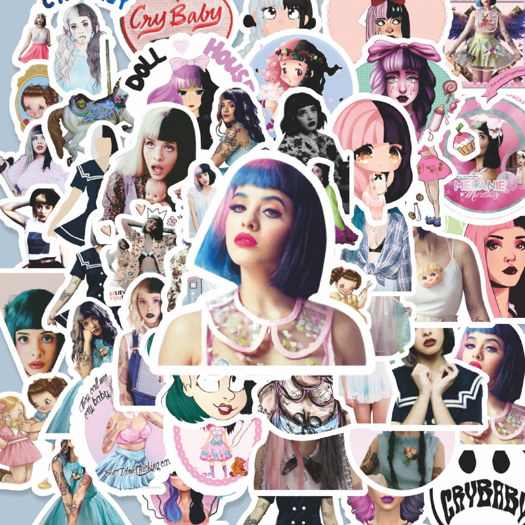 

100PCS Lucu Stiker Artis Melanie Martinez Stiker Aesthetic Stiker Anti Air Stikers Berperekat Waterproof sticker decal buat Motor Helm Buku Journal Koper Casing HP Laptop Botol Minum Hadiah anak