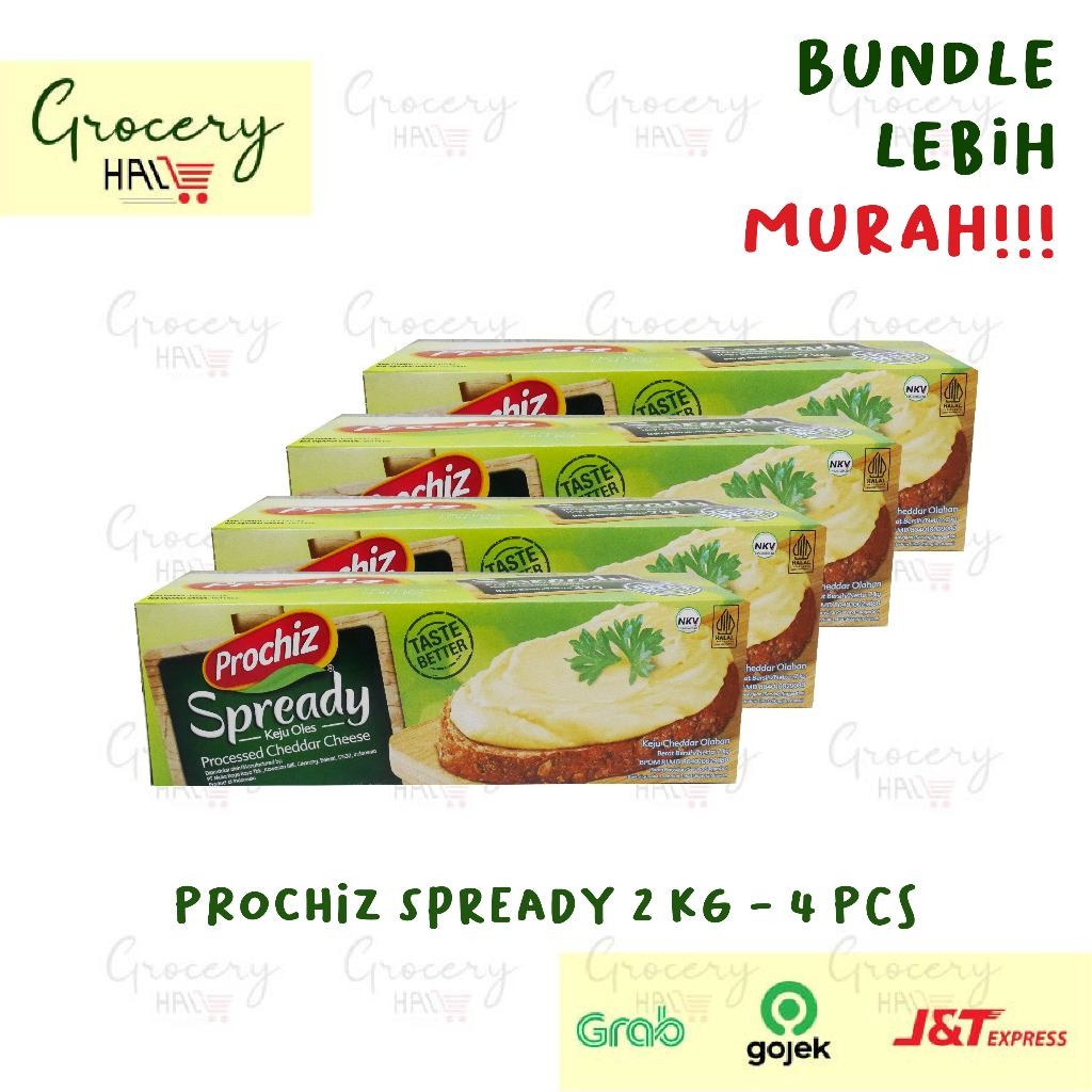 

[ HARGA BUNDLE ] PROCHIZ KEJU SPREADY 2 KG - 4 PCS