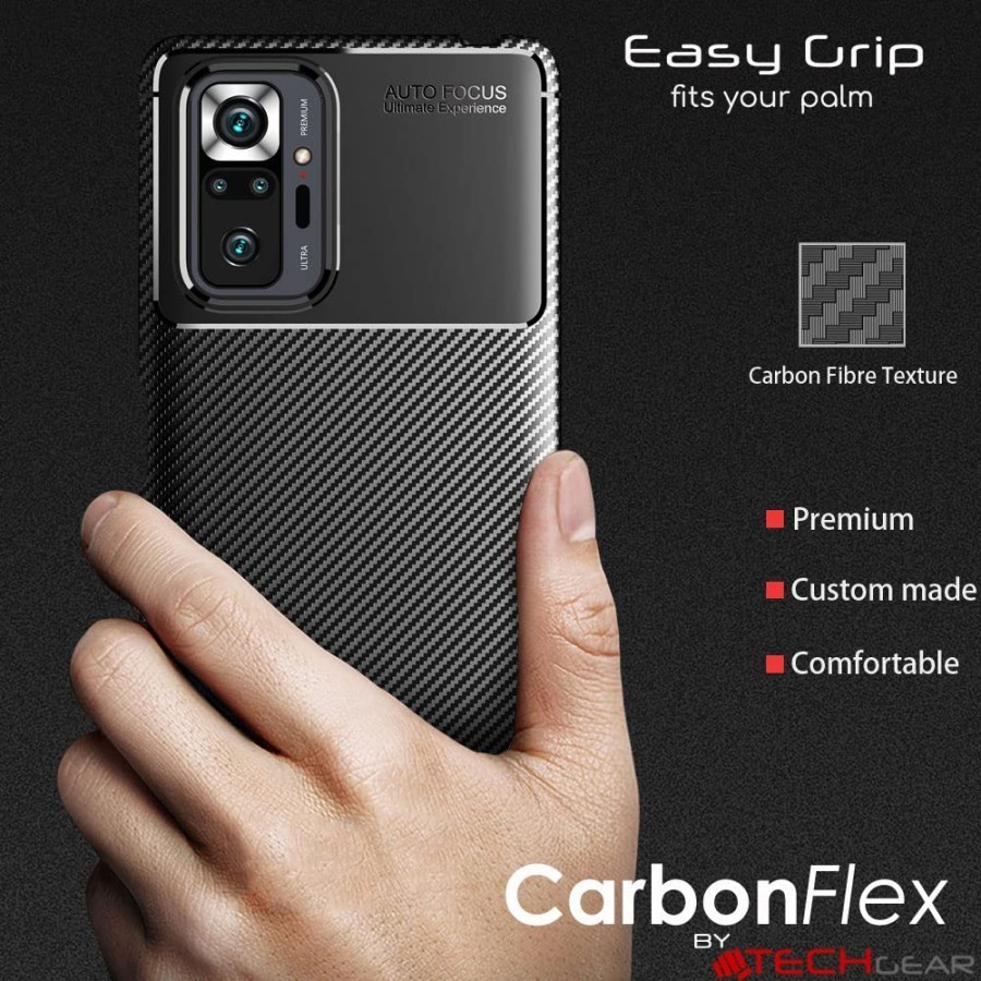 CASE XIAOMI REDMI NOTE 10 10S / NOTE 10 PRO  CASE CARBON AUTOFOCUS SLIM ARMOR PROTECTION