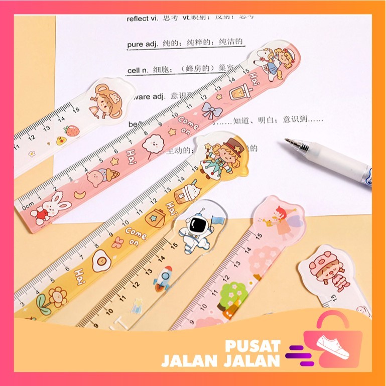 

PJJ - S6069 Penggaris Lucu 15 Cm / Penggaris Plastik Funny Karakter / Penggaris Sekolah Kantor / Penggaris Bermotif Lucu