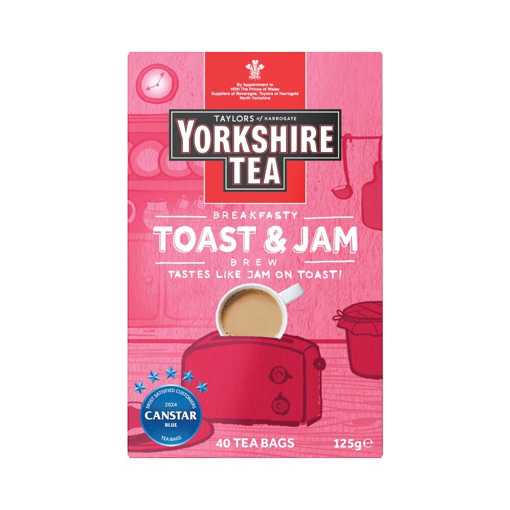 

Yorkshire Tea Toast & Jam Tea Bags | 40 pack Australia